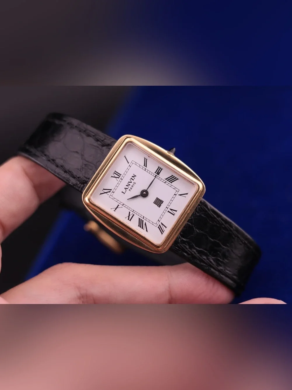 Vintage 1980s Lanvin Paris Unisex Watch, Manual Winding